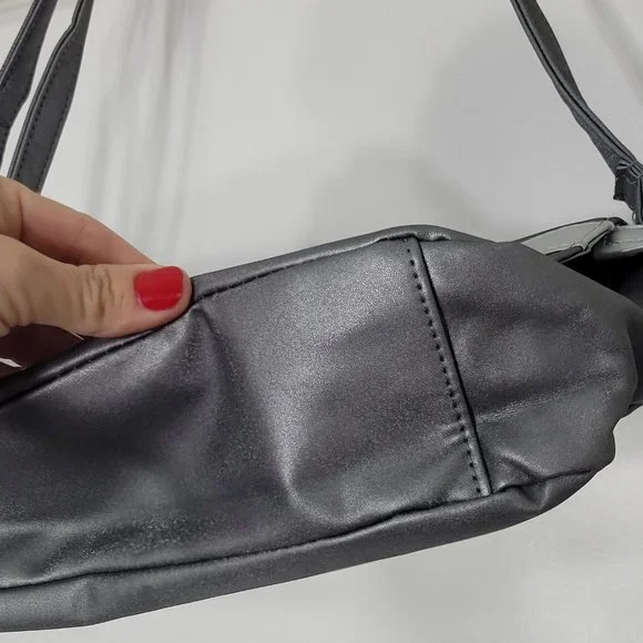 Matis Paris Women's Gray Adjustable Beauty Expert Little Purse Bag Pockets - Picture 7 of 12